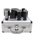 Heavy Duty 7pc Diamond Tile Hole Saw Kit With Vacuum Brazed Core Bits For Fast Drilling On Porcelain Granite And Ceramic Using Standard SDS Adapter in case