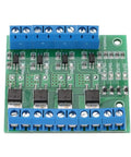 4 Channel MOSFET PWM Driver Module 3-20V To 3.7-27VDC 10A PLC Amplifier Board with optocouplers