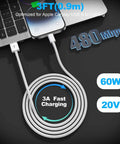 USB A To Lightning CarPlay Cable For iPhone 14 13 12 11 Pro Max XR XS X Three Foot Fast Charging And Stable Sync Car Charger Cord