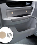 Beige Car Roof Headliner Repair Kit With Snap Rivet Pins And Retainers, shown installed on car interior ceiling panel