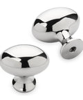 Oval Shape Polished Nickel Cabinet Drawer Knobs Set, Solid Brass Dresser Drawer Pulls, Furniture Door Handles