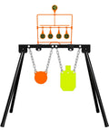 AR500 Steel Target System With Three Eighths Inch Thick Six Inch Gong And Seven By Twelve Inch Silhouette Stand Included