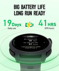 PACE 4 Ultralight Sport GPS Watch With 1.2 Inch AMOLED Screen, 19 Days Battery Life, Voice Features, Long Battery Display.
