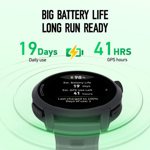 PACE 4 Ultralight Sport GPS Watch With 1.2 Inch AMOLED Screen, 19 Days Battery Life, Voice Features, Long Battery Display.