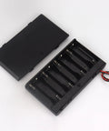 Duo Pack 8 Aa Battery Holder With 12V Dc Output And Toggle Switches Includes Lead Wires For Plug And Play Electronics, black plastic holder.