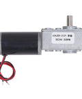 Straight Up Reliable DC24V Self Locking Gear Motor With Reversible Single Shaft And Heavy Duty Aluminum Housing, 80RPM.