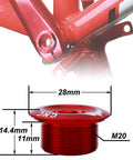 Legit Heavy Duty M20 Crankset Screws 7075 Aluminum Alloy CNC Machined Bicycle Crank Arm Bolts For Mtb Trail Hardware shown on crank arm.