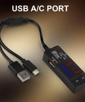 USB Power Meter Tester With Color LED Display Dual USB Ports USB A And USB C 2.0 PD QC 3.0 Fast Charging with 7 Mode Readouts