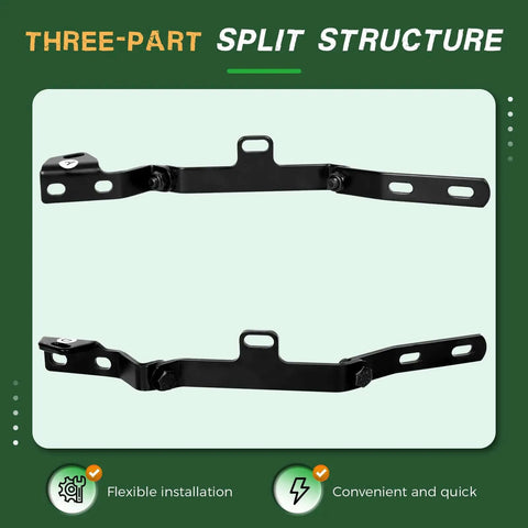 Three-part split structure of X Large Green Egg Hinge And Band Replacement Kit with carbon steel hinges shown.