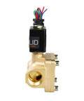 Beefy Heavy Duty Brass Electric Solenoid Valve Three Quarter Inch High Pressure 12 VDC Normally Closed for gas diesel kerosene air welding