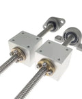 Solid T8 Lead Screw Kit For 3D Printers Vertical Horizontal Upgrade With Precise 2mm Pitch 8mm Rods Trusted Z Axis Drive Smooth Runs No Wobble Or Stick Slips Great For You Ready To Fix Wobbly Prints Today, two aluminum lead screw nuts and bearings