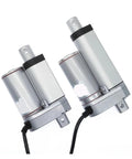 Hella Durable Dc Linear Actuator With Big League Electric Motor, two compact actuators with connectors for precision heavy-duty tasks.
