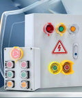 22mm Emergency Stop Mushroom Button Combo With Green Momentary Push Button For Industrial Machines Red Mushroom Head panel mount control box