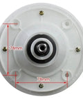 Top view of 35mm Square Shaft Washer Gearbox Repair Part For Home Laundry Machines with 78mm diameter casing.