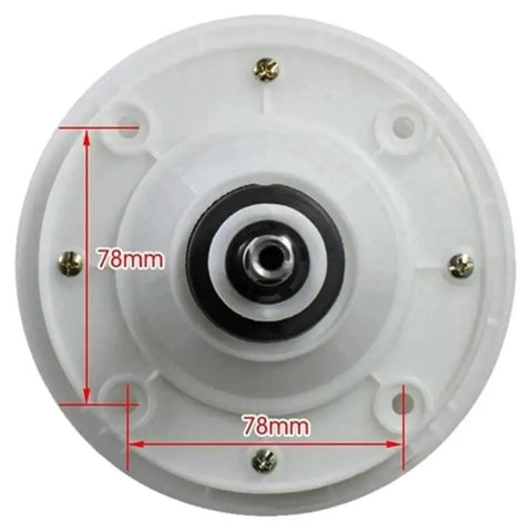 Top view of 35mm Square Shaft Washer Gearbox Repair Part For Home Laundry Machines with 78mm diameter casing.