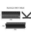 Heavy Duty CNC Aluminum V Block For Precision Drilling And Accurate Dimensional Control Magnetic Workholding dimensions