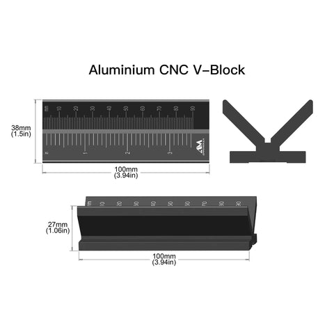 Heavy Duty CNC Aluminum V Block For Precision Drilling And Accurate Dimensional Control Magnetic Workholding dimensions
