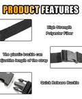 Heavy Duty 39 Inch Adjustable Car Battery Box Tie Down Straps 2 Pack features high strength polyester fiber material and quick release buckles.