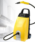 Hot Steam Cleaner 3000W Heavy Duty High Pressure Industrial Washer For Kitchen Car Detailing Multipurpose Chemicals Free Professional Tools Yellow with hose.