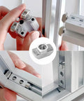 Installation of Premium 20 Pack One Quarter Inch Twenty Thread Pitch T Slot Nuts For 4545 Series Aluminum Extrusion Profiles.