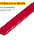 Red universal camshaft pulley holding tool with non-slip rubber handle for Honda and Toyota