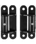 Adjustable Door Closing Hinges 1 Pair Heavy Duty 7 Inch Face Mount Bolt Weld On Roller Bearing Gate Hinge shown in black