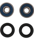 Front Wheel Bearing Kit 25-1684 For Honda GROM 125A 18 Beefed Up Replacement With ABEC 3 High Speed Bearings, Double Lip TC Seals