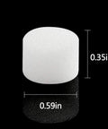 Nebulizer Filter Replacement Round White Sponge Air Filters For Compressor System Accessories 48 Pack shown with dimensions