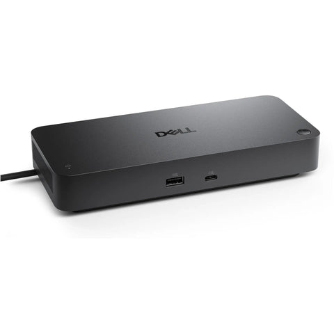 Next Level Thunderbolt 5 Smart Dock Multiport Hub in black, designed for dual 8K monitor support, featuring USB ports.