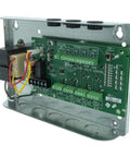 4 Zone Valve Control For HVAC Systems With Dry Contact 24V AC 1A And 120V Wiring in metal casing on white background