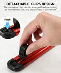 Detachable clip on Magnetic Screwdriver Organizer And Tool Holder Wall Mount With Strip Aluminum Alloy Magnetic Tool Rack Heavy Duty