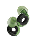 Engage Plus Earplugs For Clear Chat And Chill Noise Reduction At Hangouts And Chats Great For Parenting Moments Includes 8 Ear Tips And Extra Accessories 16 dB NRR 10, shown in black and green with medium ear tips.