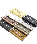 Smooth As Butter Four Inch Stainless Steel Furniture Hinges Quiet Sound Absorbing Mini Door Fittings For Wooden Cabinets And Pantry Doors White Set Of Two on display in various colors.
