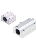 Set Of 4 Linear Bearings For CNC Parts And 3D Printers SCS6UU To SCS20UU And SCS8LUU To SCS20LUU 6 To 20 Mm Length Gearhead Grade Precision Machining Components, aluminum linear bearing blocks
