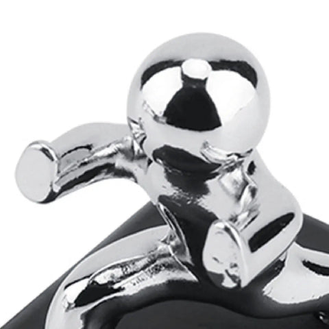 Metallic figure design on Durable Non Slip Door Stopper With Rubber Base For Child And Pet Safety At Home Anti Collision Guard Keeps Doors Ajar Safely