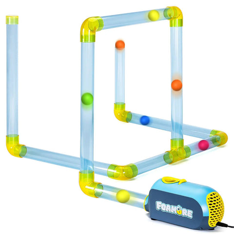 Air Aerodynamics STEM Toy For Kids 3 Plus Hands On STEM Kits with modular tubes and colorful foam balls for creative engineering fun.