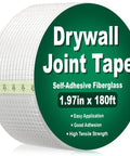 Heavy Duty Self Adhesive Fiberglass Mesh Drywall Joint Tape 1.97 Inch By 180 Feet For Wall Crack Repairs Seam Patches And Spackle Projects Built Tough For Long Lasting Smooth Walls. roll