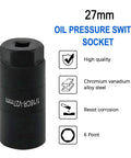 27mm oil pressure switch socket for Oil Pressure Sensor Replacement Kit With Easy Fit Socket And Filter For Dodge Chrysler Jeep Vehicles
