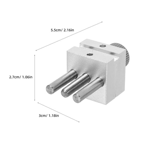 Ultra Portable Mini Vise For Hobbyists And Crafters, A Multi Function Tabletop Bench Clamp For Model Building, Painting, Soldering, Jewelry Making, And Tiny Parts Handling With Locking, No Slip Grip, silver metal, 5.5 x 3 x 2.7 cm