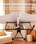 Dope Paper Airplane Kit With Gyro Stabilizer And Dual Propellers shown in a living room setup for beginners and hobbyists.