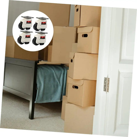 Heavy Duty Leveling Casters With Swivel Wheels 4 Pack For Workbench Mobility 500Kg Load Capacity Industrial Equipment Stands And Machinery Easy Glide On Any Surface on box-stacked bench