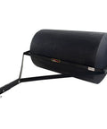 Tow Behind Lawn Roller 690 Lb Capacity With Easy Turn Plug, 36 Inch Wide Poly Drum, Flat Black Finish, durable construction