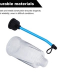 250cc RC Fuel Tank Oil Bottle For Traxxas Redcat HSP HPI Nitro with blue 8mm tube, clear plastic design, for car truck buggy truggy