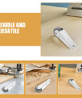 Heavy Duty Sliding Door Casters For Barn Doors And Counters Include Nylon Rollers And Galvanized Brackets For A Butter Smooth Glide, shown on various surfaces.