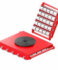 Heavy Duty Steel Machinery Skates And Rolls Rock Solid Machine Movers with 360 Degree Spin Pads for Moving Heavy Loads Without Breaking a Sweat Thickened Industrial Grade Kit red steel skates with rollers for easy heavy load movement