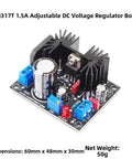 Dead Reliable Dc Adjustable Linear Regulated Power Supply Board 1.25V To 37V Pushing 7A With Heavy Duty Heatsink close-up view