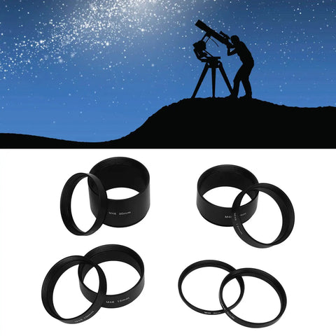 Extension Tube Kit With M48 Threads On Both Sides For Cameras And Eyepieces Offering 3 5 7 10 12 15 20 30mm Focal Lengths