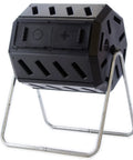 Canadian Made 37 Gallon Dual Chamber Tumbling Composter With 100 Percent Recycled Resin Eco Friendly Outdoor Rotating Bin