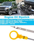 Ford Engine Oil Dipstick Replacement For Escape 2009 2012 Fusion 2006 2012 Lincoln Zephyr Mercury Mariner Milan 2006 2011 3.0L V6 OE 921061 shown with car engine compatibility list.