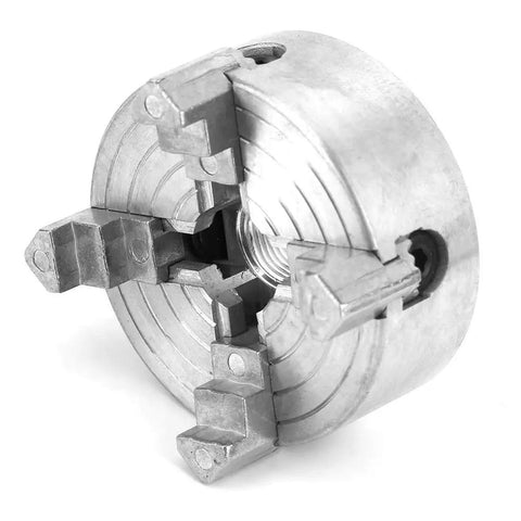 Heavy Duty 4 Jaw Independent Mini Lathe Chuck Forged From Premium Zinc Alloy for secure gripping and stability.